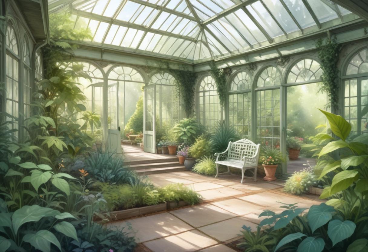Concept image for a mystery visual-novel set