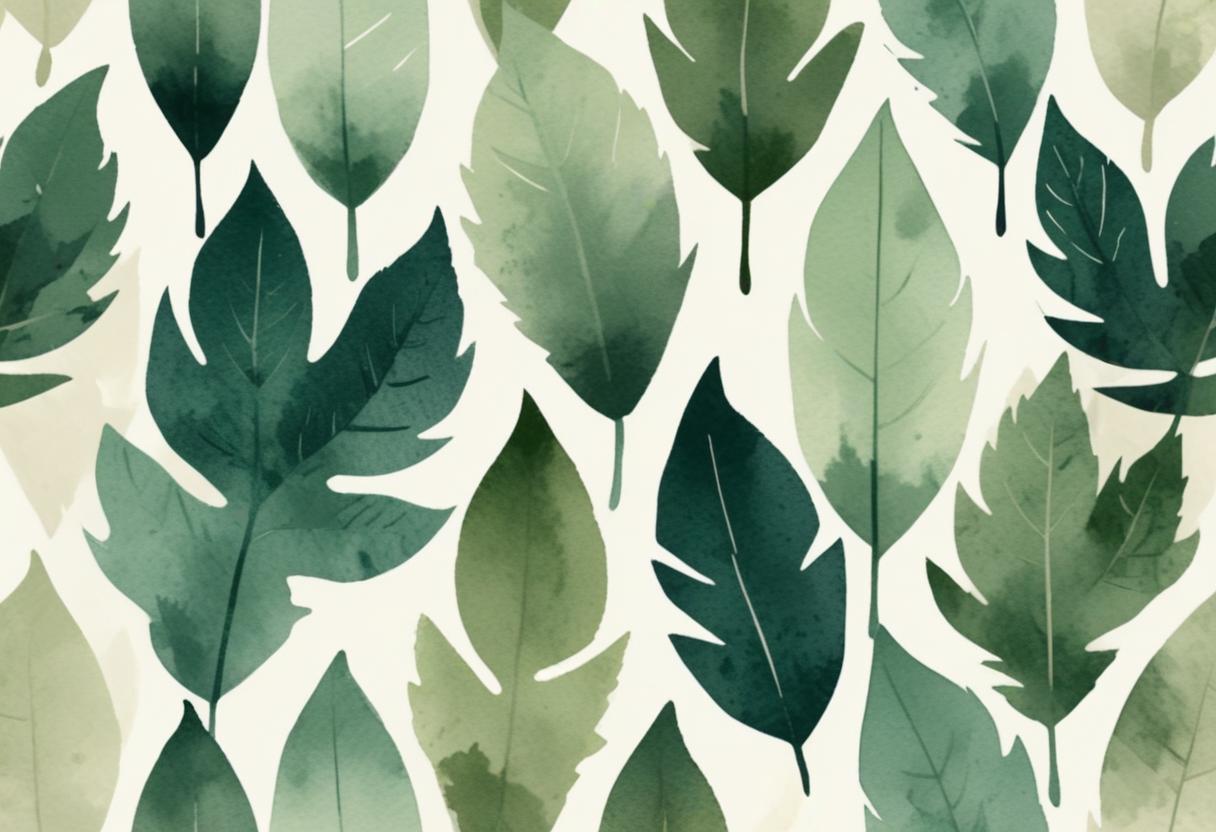 Abstract leaf mask texture
